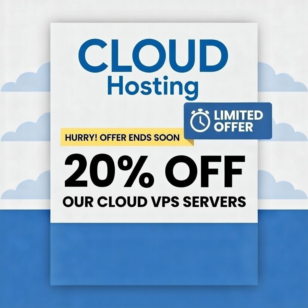 20% OFF Cloud VPS – New Users Only